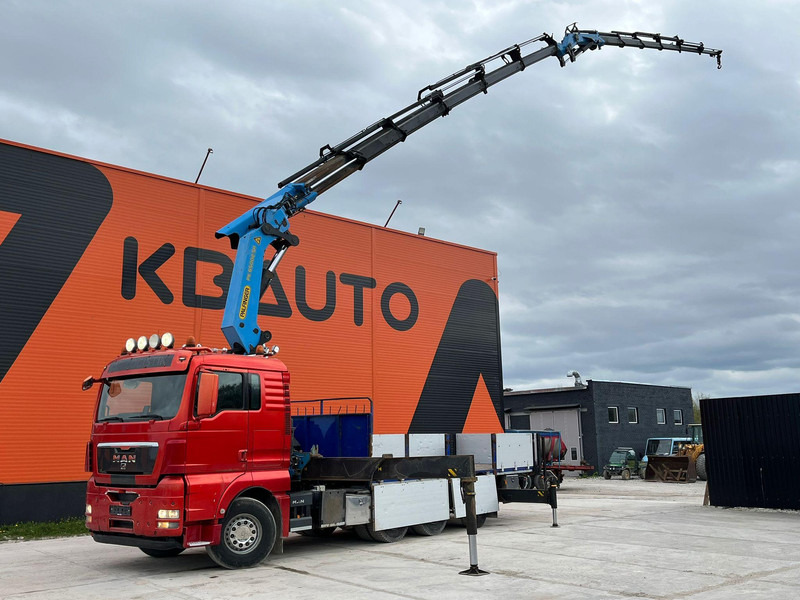 MAN TGX 35.480 8x4*4 PK 65002 + JIB / PLATFORM L=6800 mm - משאית צד נופל/ שטוחה, משאית מנוף: תמונה 1 MAN TGX 35.480 8x4*4 PK 65002 + JIB / PLATFORM L=6800 mm - משאית צד נופל/ שטוחה, משאית מנוף: תמונה 1
