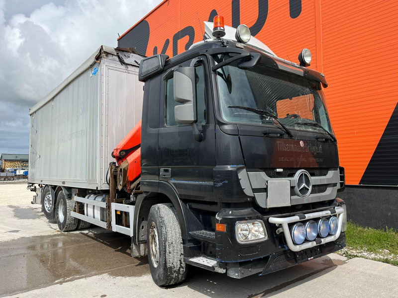 Mercedes-Benz Actros 2536 6x2*4 PK18002 / BOX L=6965 mm - משאית צד נופל/ שטוחה, משאית מנוף: תמונה 3 Mercedes-Benz Actros 2536 6x2*4 PK18002 / BOX L=6965 mm - משאית צד נופל/ שטוחה, משאית מנוף: תמונה 3