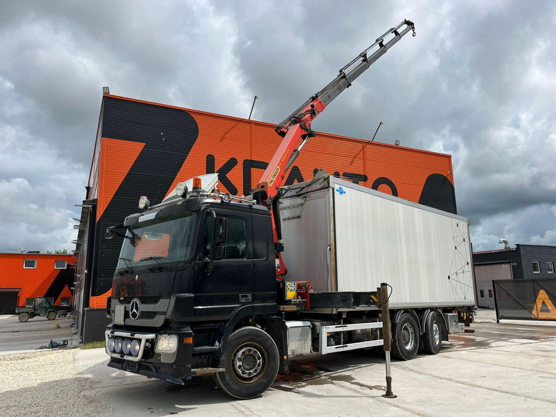 Mercedes-Benz Actros 2536 6x2*4 PK18002 / BOX L=6965 mm - משאית צד נופל/ שטוחה, משאית מנוף: תמונה 1 Mercedes-Benz Actros 2536 6x2*4 PK18002 / BOX L=6965 mm - משאית צד נופל/ שטוחה, משאית מנוף: תמונה 1