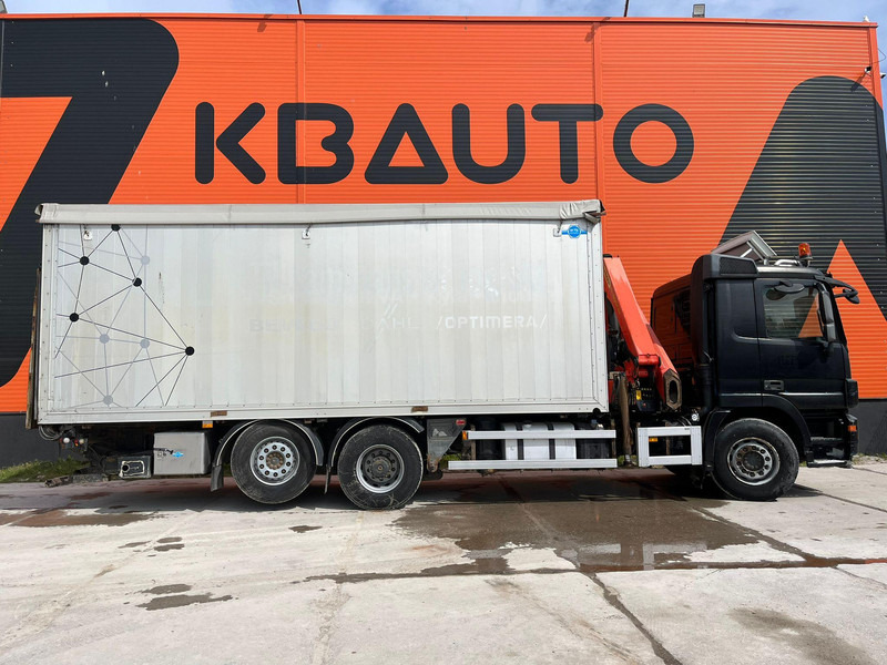 Mercedes-Benz Actros 2536 6x2*4 PK18002 / BOX L=6965 mm - משאית צד נופל/ שטוחה, משאית מנוף: תמונה 4 Mercedes-Benz Actros 2536 6x2*4 PK18002 / BOX L=6965 mm - משאית צד נופל/ שטוחה, משאית מנוף: תמונה 4
