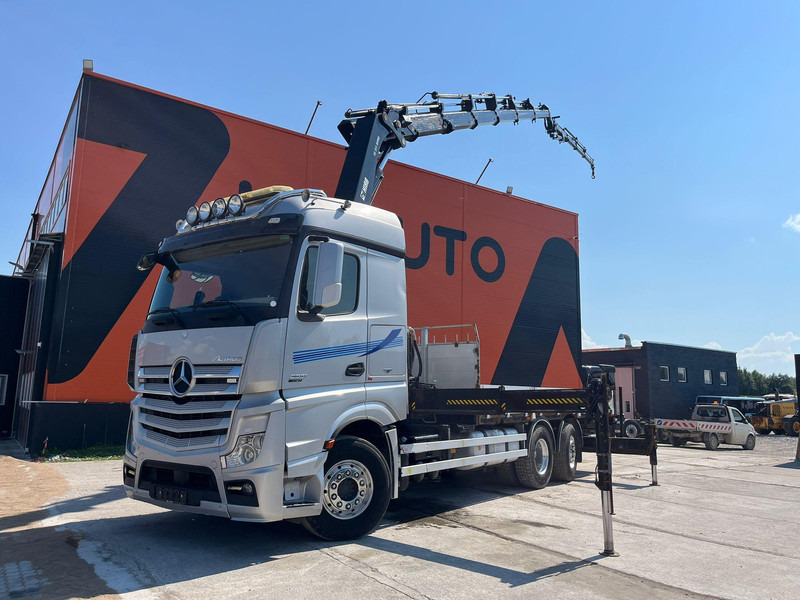 Mercedes-Benz Actros 2551 6x2 HIAB 377-6 HIPRO + JIB / Platform extendable L=6400 -- 7397mm - משאית צד נופל/ שטוחה, משאית מנוף: תמונה 1 Mercedes-Benz Actros 2551 6x2 HIAB 377-6 HIPRO + JIB / Platform extendable L=6400 -- 7397mm - משאית צד נופל/ שטוחה, משאית מנוף: תמונה 1