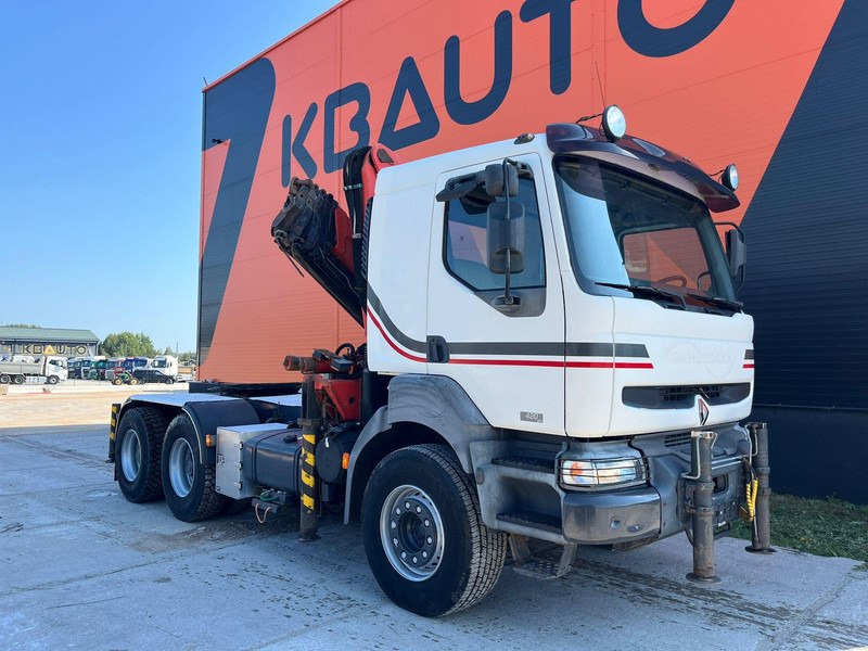 Renault 420 DCI 6x4 FULL STEEL / PK32080 - משאית צד נופל/ שטוחה, משאית מנוף: תמונה 4 Renault 420 DCI 6x4 FULL STEEL / PK32080 - משאית צד נופל/ שטוחה, משאית מנוף: תמונה 4