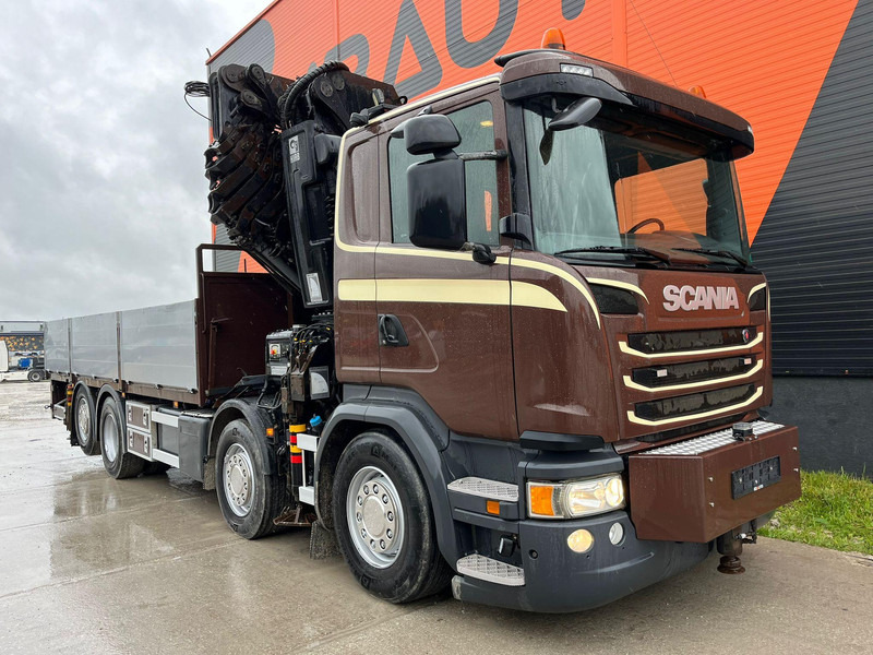 Scania G 450 8x2*6 HIAB 622E-8 + JIB / PLATFORM L=6715 mm - משאית צד נופל/ שטוחה, משאית מנוף: תמונה 4 Scania G 450 8x2*6 HIAB 622E-8 + JIB / PLATFORM L=6715 mm - משאית צד נופל/ שטוחה, משאית מנוף: תמונה 4