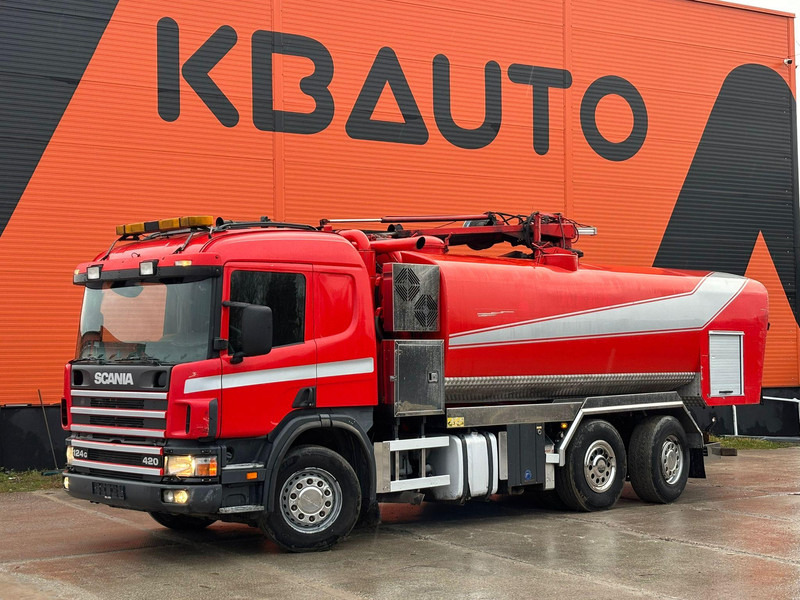 Scania P 124 6x2*4 KORP&SON / TANK 8000 l / VACUUM Wittig RFW260 / PRESSURE Uraca DK716 140 bar / 400 l/min - משאית ואקום: תמונה 1 Scania P 124 6x2*4 KORP&SON / TANK 8000 l / VACUUM Wittig RFW260 / PRESSURE Uraca DK716 140 bar / 400 l/min - משאית ואקום: תמונה 1
