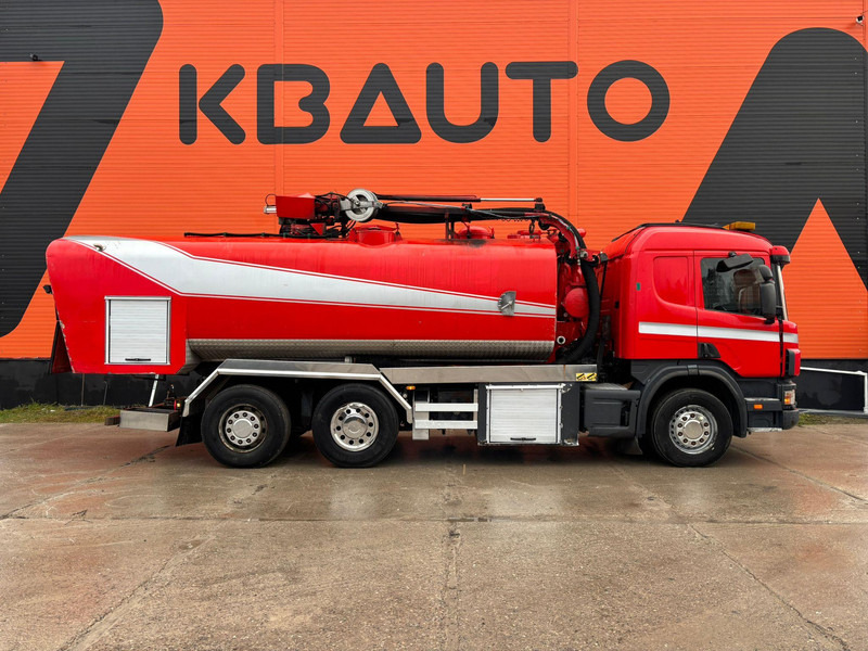 Scania P 124 6x2*4 KORP&SON / TANK 8000 l / VACUUM Wittig RFW260 / PRESSURE Uraca DK716 140 bar / 400 l/min - משאית ואקום: תמונה 4 Scania P 124 6x2*4 KORP&SON / TANK 8000 l / VACUUM Wittig RFW260 / PRESSURE Uraca DK716 140 bar / 400 l/min - משאית ואקום: תמונה 4