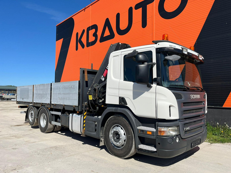 Scania P 340 6x2 HIAB 135-4 / PLATFORM L=6171 mm - משאית צד נופל/ שטוחה, משאית מנוף: תמונה 4 Scania P 340 6x2 HIAB 135-4 / PLATFORM L=6171 mm - משאית צד נופל/ שטוחה, משאית מנוף: תמונה 4