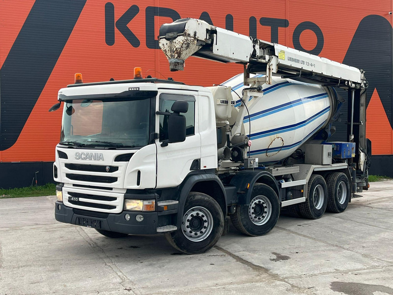 Scania P 410 8x4 LIEBHERR 9 m3 + CONVEYOR / FULL STEEL - משאית מערבלת בטון: תמונה 1 Scania P 410 8x4 LIEBHERR 9 m3 + CONVEYOR / FULL STEEL - משאית מערבלת בטון: תמונה 1