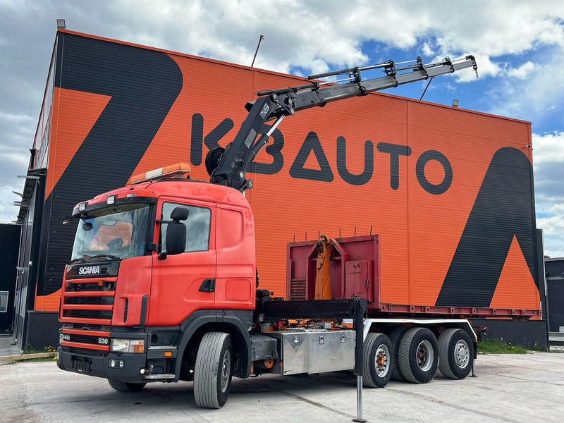 Scania R 144 8x2/4 HIAB 211EP-5 YEAR 2008 / HOOK LIFT L=5400 mm - משאית הרמת וו, משאית מנוף: תמונה 1 Scania R 144 8x2/4 HIAB 211EP-5 YEAR 2008 / HOOK LIFT L=5400 mm - משאית הרמת וו, משאית מנוף: תמונה 1