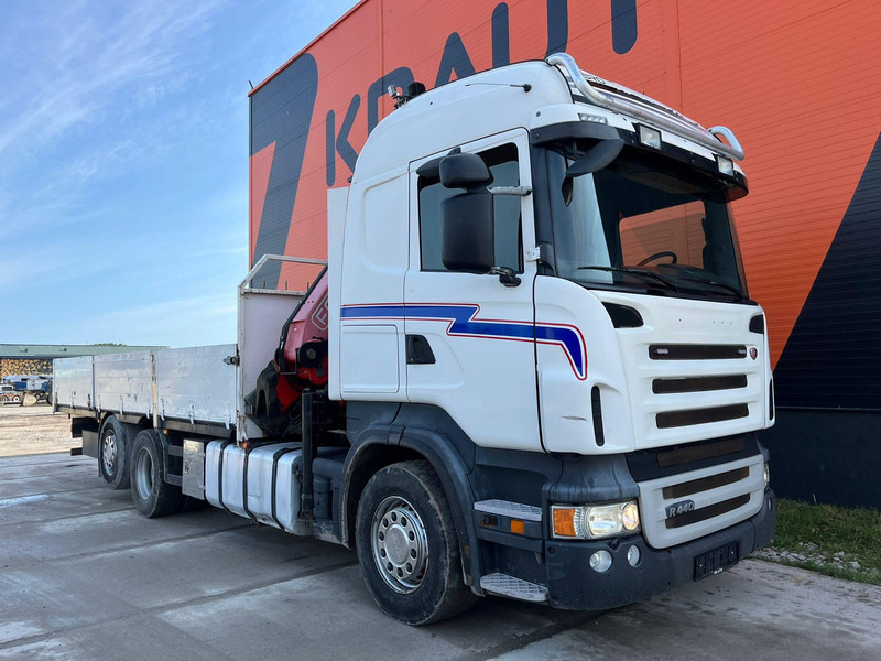 Scania R 440 6x2*4 FASSI F260XP / PLATFORM L=6760 mm - משאית צד נופל/ שטוחה, משאית מנוף: תמונה 4 Scania R 440 6x2*4 FASSI F260XP / PLATFORM L=6760 mm - משאית צד נופל/ שטוחה, משאית מנוף: תמונה 4
