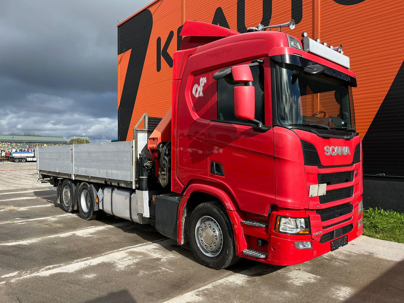 Scania R 450 6x2*4 PK 26002 / PLATFORM L=6482 mm - משאית צד נופל/ שטוחה, משאית מנוף: תמונה 4 Scania R 450 6x2*4 PK 26002 / PLATFORM L=6482 mm - משאית צד נופל/ שטוחה, משאית מנוף: תמונה 4