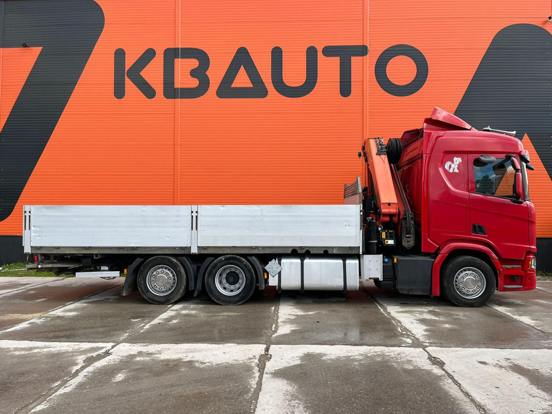 Scania R 450 6x2*4 PK 26002 / PLATFORM L=6482 mm - משאית צד נופל/ שטוחה, משאית מנוף: תמונה 5 Scania R 450 6x2*4 PK 26002 / PLATFORM L=6482 mm - משאית צד נופל/ שטוחה, משאית מנוף: תמונה 5