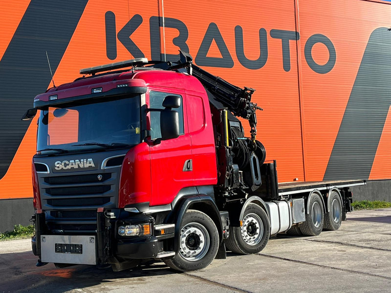 Scania R 520 8x4 COMBI / HIAB 1058E-8 + JIB / PLATFORM L=6269 mm - משאית צד נופל/ שטוחה, משאית מנוף: תמונה 2 Scania R 520 8x4 COMBI / HIAB 1058E-8 + JIB / PLATFORM L=6269 mm - משאית צד נופל/ שטוחה, משאית מנוף: תמונה 2