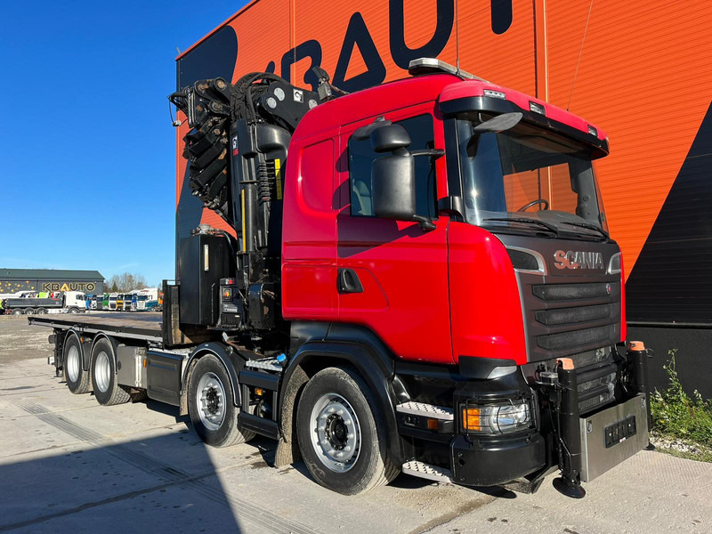 Scania R 520 8x4 COMBI / HIAB 1058E-8 + JIB / PLATFORM L=6269 mm - משאית צד נופל/ שטוחה, משאית מנוף: תמונה 4 Scania R 520 8x4 COMBI / HIAB 1058E-8 + JIB / PLATFORM L=6269 mm - משאית צד נופל/ שטוחה, משאית מנוף: תמונה 4