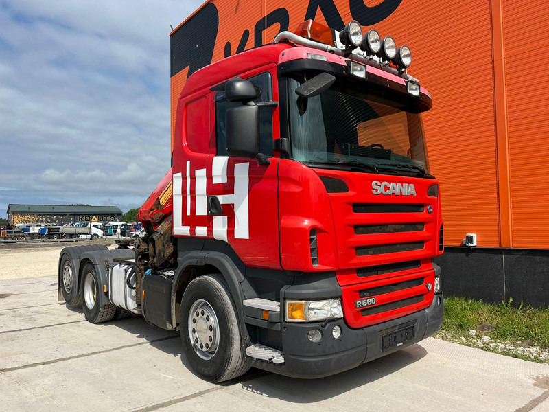 Scania R 560 6x2 HMF2220 K4 / RETARDER - משאית צד נופל/ שטוחה, משאית מנוף: תמונה 4 Scania R 560 6x2 HMF2220 K4 / RETARDER - משאית צד נופל/ שטוחה, משאית מנוף: תמונה 4