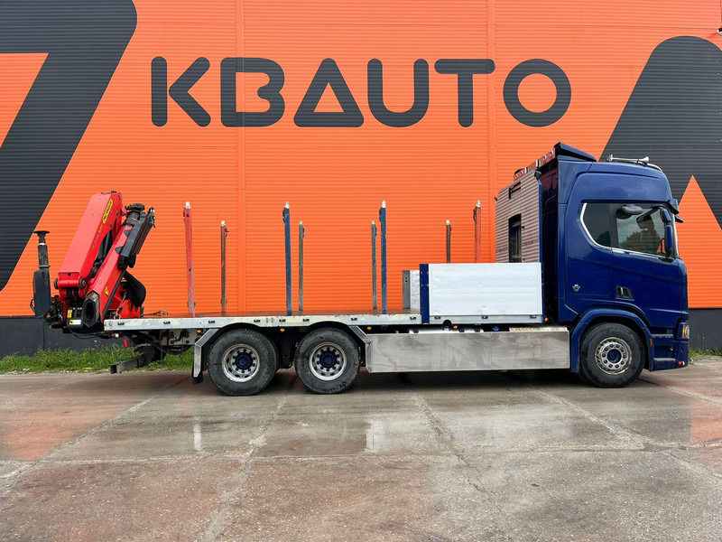 Scania R 650 6x4 PK 24001 / PLATFORM L=6800 mm - משאית צד נופל/ שטוחה, משאית מנוף: תמונה 5 Scania R 650 6x4 PK 24001 / PLATFORM L=6800 mm - משאית צד נופל/ שטוחה, משאית מנוף: תמונה 5