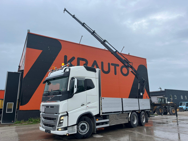 Volvo FH 16 600 6x2*4 HIAB 166E-5 HIPRO / PLATFORM L=6309 mm - משאית צד נופל/ שטוחה, משאית מנוף: תמונה 1 Volvo FH 16 600 6x2*4 HIAB 166E-5 HIPRO / PLATFORM L=6309 mm - משאית צד נופל/ שטוחה, משאית מנוף: תמונה 1