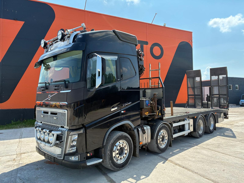Volvo FH 16 750 8x4 HMF2620K-5 / WINCH / PLATFORM L=7100 mm - משאית צד נופל/ שטוחה, משאית מנוף: תמונה 2 Volvo FH 16 750 8x4 HMF2620K-5 / WINCH / PLATFORM L=7100 mm - משאית צד נופל/ שטוחה, משאית מנוף: תמונה 2