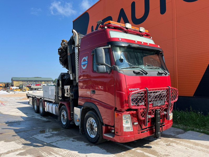 Volvo FH 480 8x4 HIAB 1055E-8 / WINCH / PLATFORM L=6928 mm - משאית צד נופל/ שטוחה, משאית מנוף: תמונה 4 Volvo FH 480 8x4 HIAB 1055E-8 / WINCH / PLATFORM L=6928 mm - משאית צד נופל/ שטוחה, משאית מנוף: תמונה 4