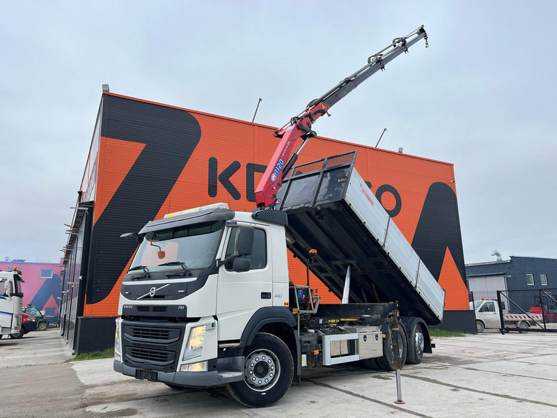 Volvo FM 410 6x2*4 HMF 1120-K4 / TIPPER BOX L=5573 mm - מזהיר, משאית מנוף: תמונה 1 Volvo FM 410 6x2*4 HMF 1120-K4 / TIPPER BOX L=5573 mm - מזהיר, משאית מנוף: תמונה 1