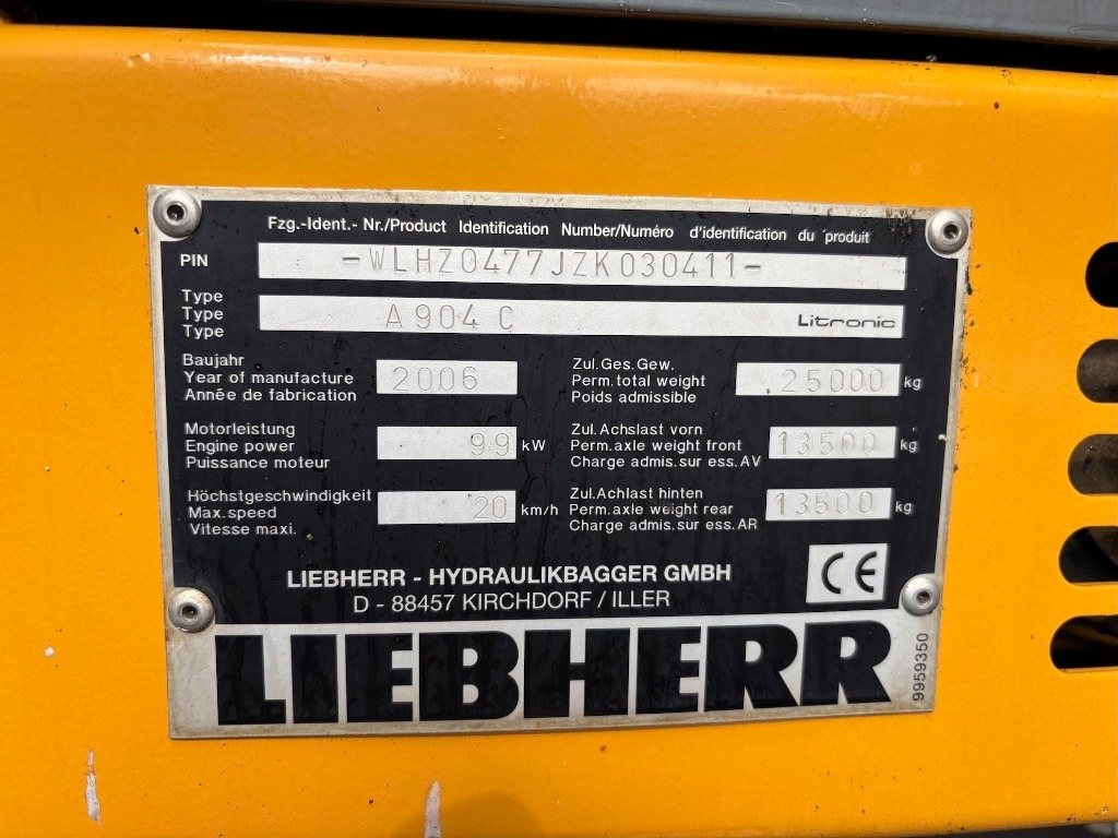 מטפל בפסולת/ תעשייתי Liebherr A 904 C HD: תמונה 26