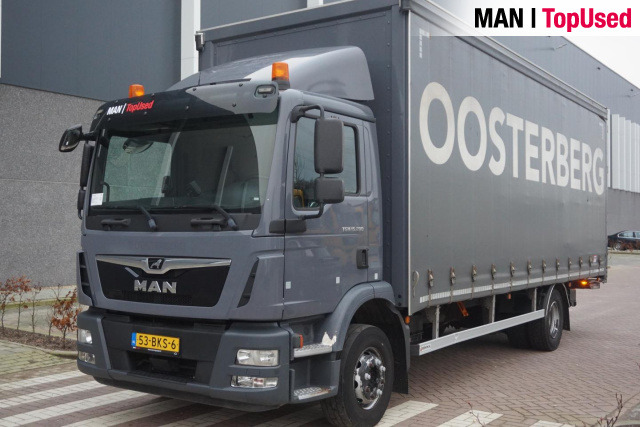 MAN TGM 15.290 4X2 BL / Schuifzeil / Ondervouwklep - משאית וילונות צד: תמונה 1 MAN TGM 15.290 4X2 BL / Schuifzeil / Ondervouwklep - משאית וילונות צד: תמונה 1