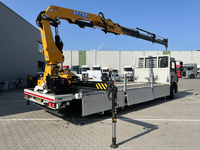 DAF LF 320 FA 19T + Burg BPM 0018 Trailer / Effer 175.2/c3s Crane / NL Combi - משאית צד נופל/ שטוחה, משאית מנוף: תמונה 2 DAF LF 320 FA 19T + Burg BPM 0018 Trailer / Effer 175.2/c3s Crane / NL Combi - משאית צד נופל/ שטוחה, משאית מנוף: תמונה 2