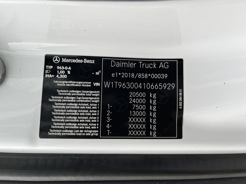 משאית וילונות צד Mercedes-Benz Actros 2127 / Schuifzeil Box / Laadklep / APK 07-25: תמונה 17