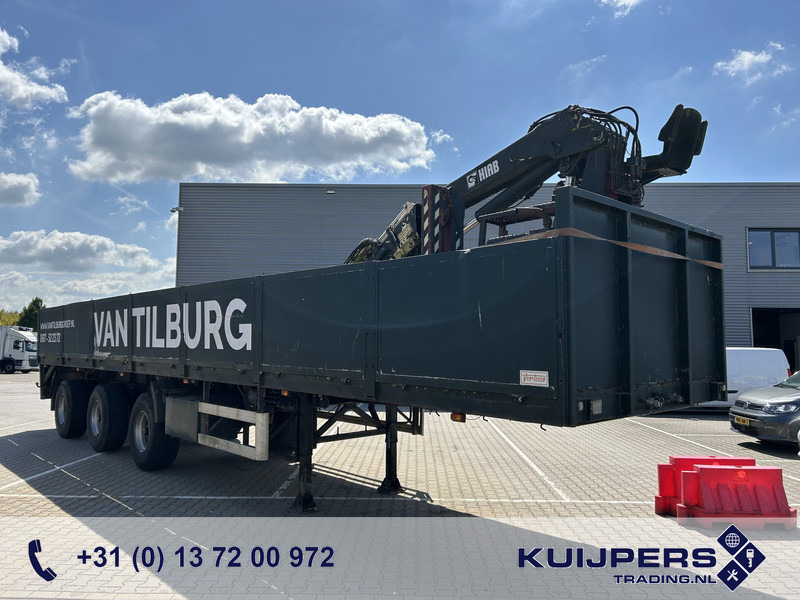 Vogelzang V02 17 30 / Heavy Duty Chassis / 3 axle 10 Ton / Hiab Crane Defect - סמיטריילר צד נופל/ שטוח: תמונה 1 Vogelzang V02 17 30 / Heavy Duty Chassis / 3 axle 10 Ton / Hiab Crane Defect - סמיטריילר צד נופל/ שטוח: תמונה 1