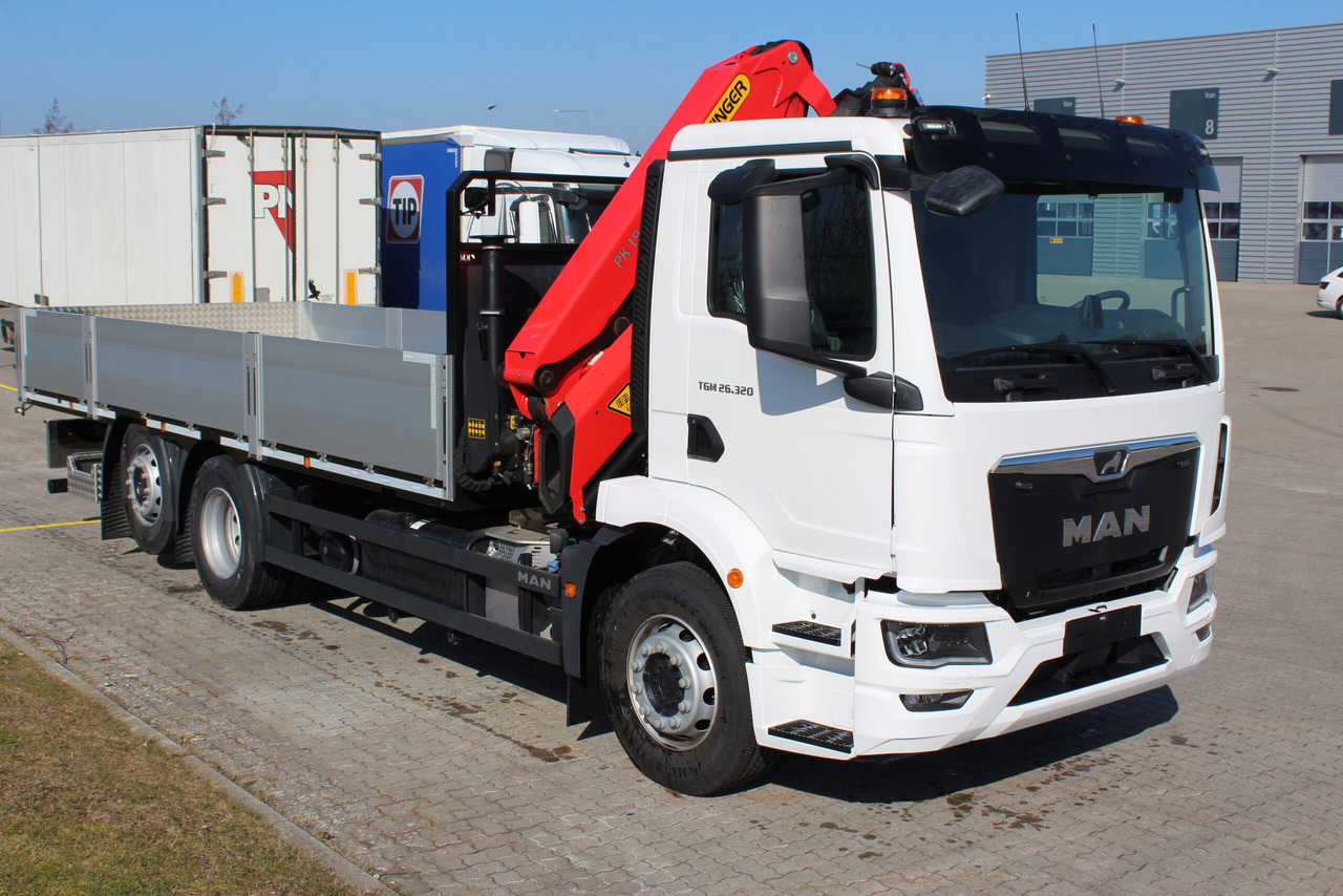 MAN TGM 26.320 6×2-4 PK19.001SLD5 Brädgårdsbil - משאית צד נופל/ שטוחה, משאית מנוף: תמונה 2 MAN TGM 26.320 6×2-4 PK19.001SLD5 Brädgårdsbil - משאית צד נופל/ שטוחה, משאית מנוף: תמונה 2
