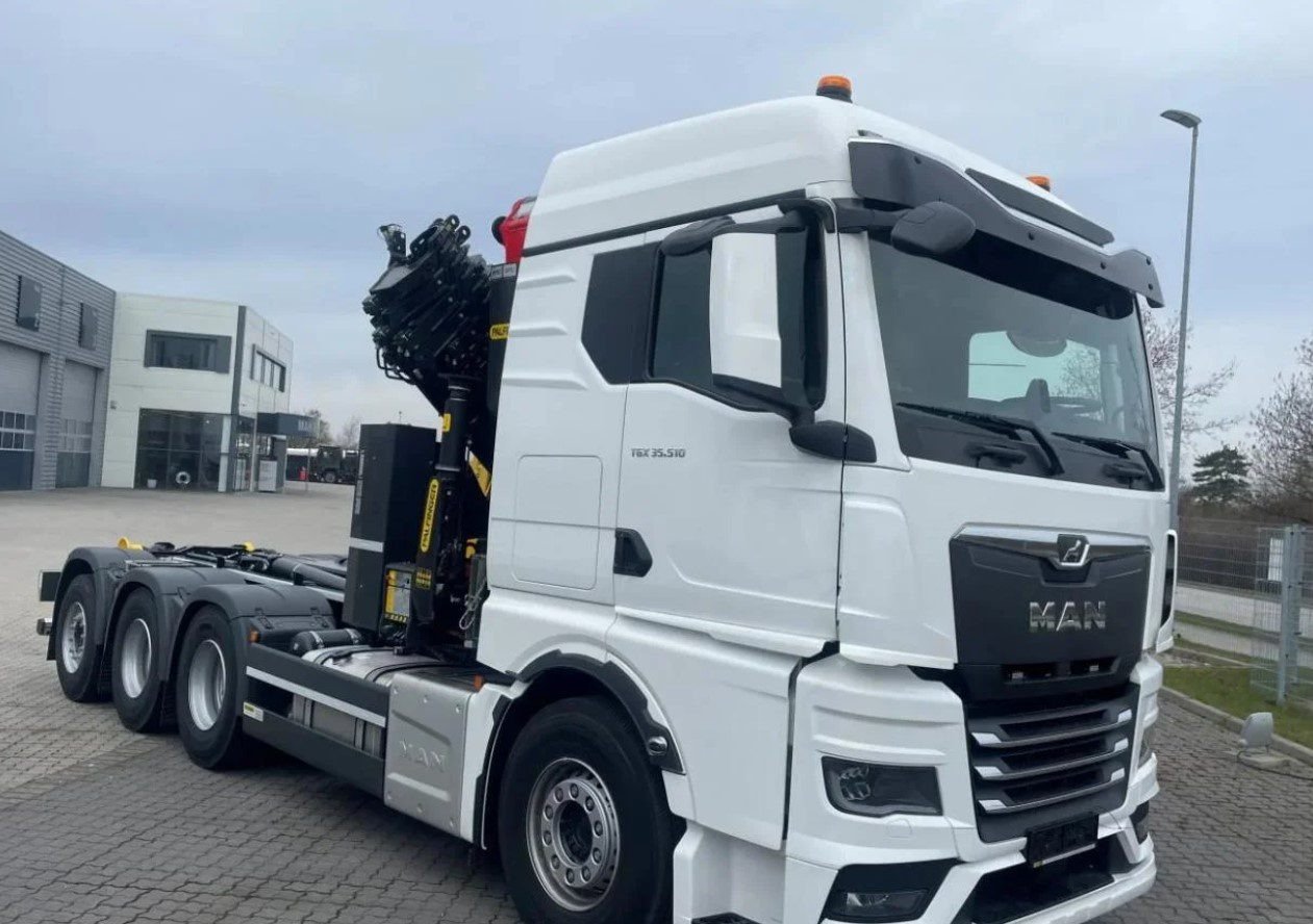 MAN TGS 35.510 8×4 Tridem kranväxlare Palfinger - משאית הרמת וו, משאית מנוף: תמונה 2 MAN TGS 35.510 8×4 Tridem kranväxlare Palfinger - משאית הרמת וו, משאית מנוף: תמונה 2