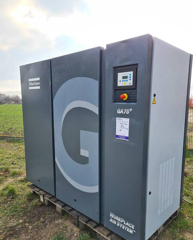 Kompresor śrubowy ATLAS COPCO GA 75 + - מדחס אוויר: תמונה 2 Kompresor śrubowy ATLAS COPCO GA 75 + - מדחס אוויר: תמונה 2