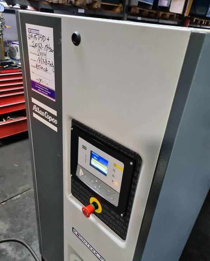 Kompresor śrubowy Atlas Copco GA 15 VSD ff + - מדחס אוויר: תמונה 1 Kompresor śrubowy Atlas Copco GA 15 VSD ff + - מדחס אוויר: תמונה 1