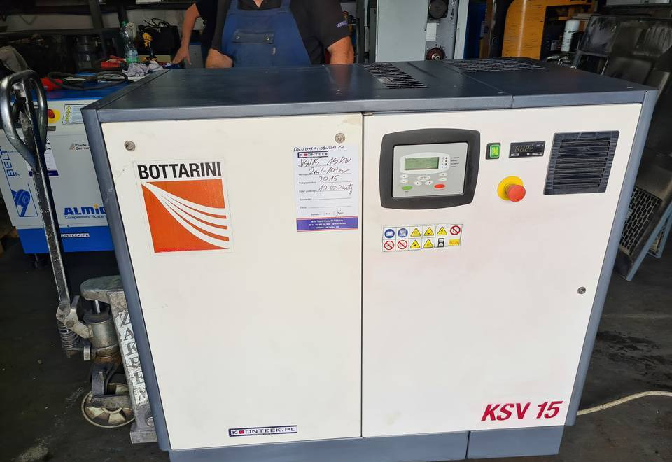 Kompresor śrubowy BOTTARINI KSV 15, 15 kw, 2015r - מדחס אוויר: תמונה 1 Kompresor śrubowy BOTTARINI KSV 15, 15 kw, 2015r - מדחס אוויר: תמונה 1