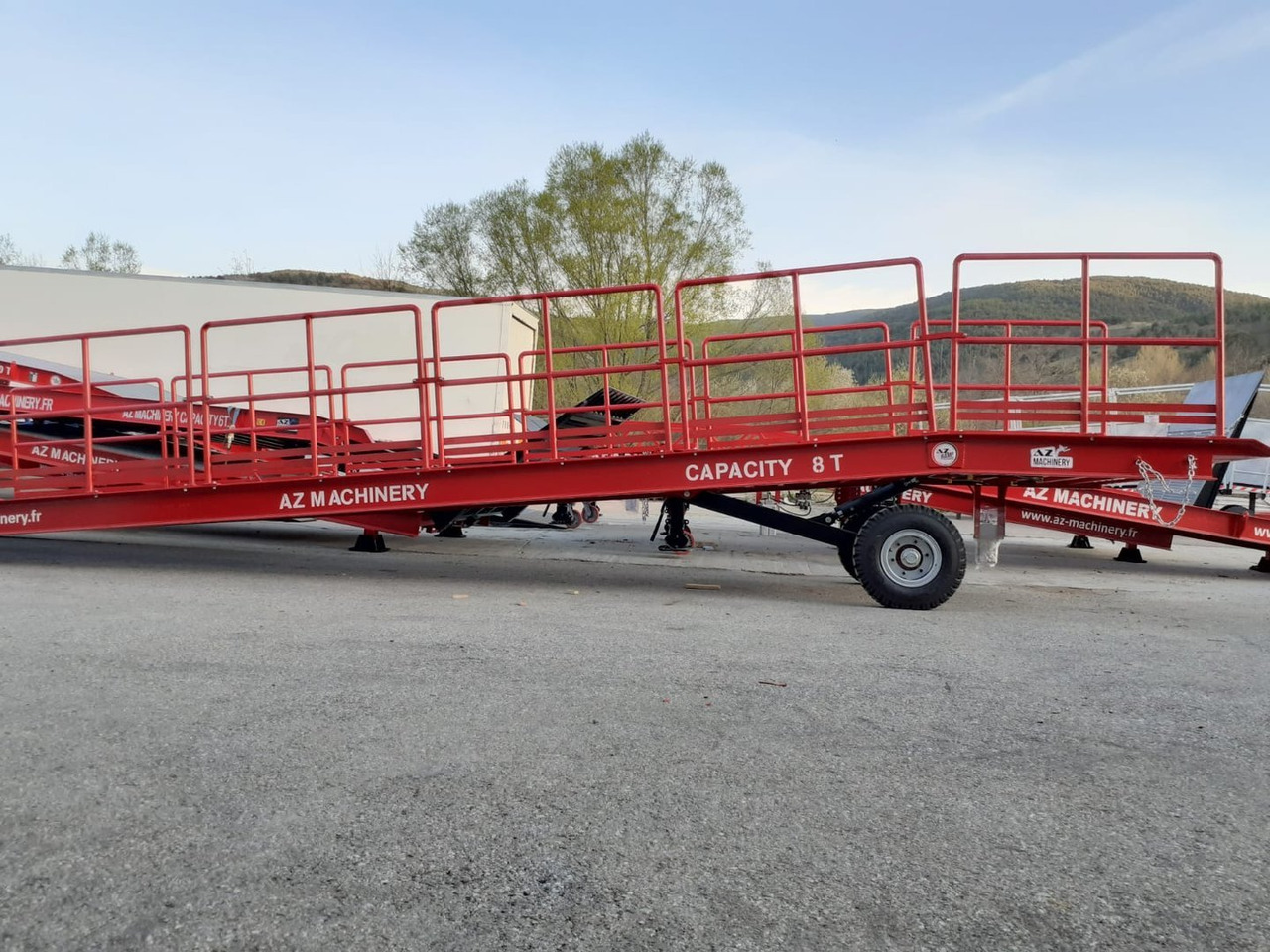 חָדָשׁ רמפת העמסה AZ RAMP-EASY XL-12-RL . Mobil Loading Ramp  WIDE With Level Off, 12 t Capacity: תמונה 7