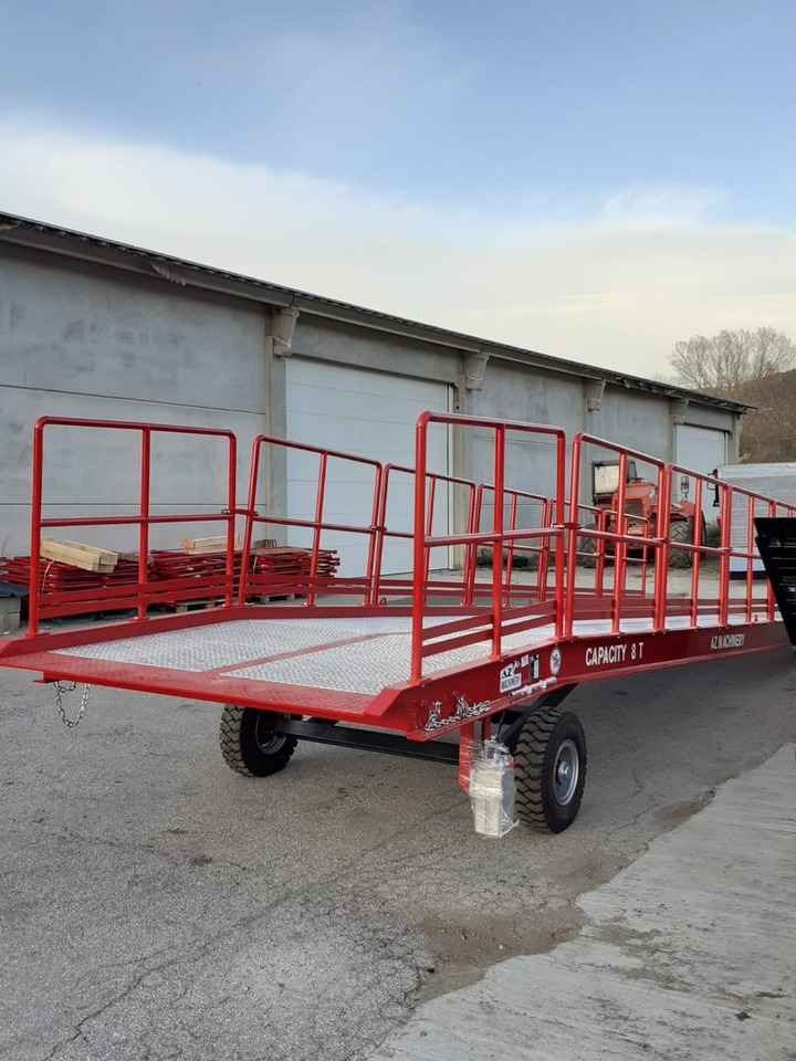 חָדָשׁ רמפת העמסה AZ RAMP-EASY XL-12-RL . Mobil Loading Ramp  WIDE With Level Off, 12 t Capacity: תמונה 6