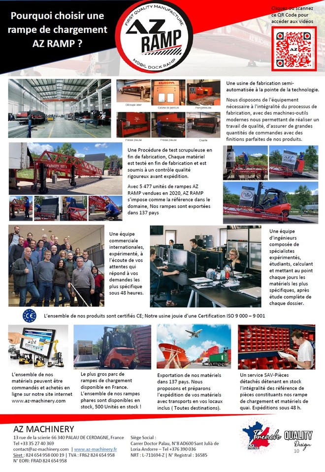 AZ RAMP EASY-XL 8 mobile loading ramp - רמפת העמסה: תמונה 5 AZ RAMP EASY-XL 8 mobile loading ramp - רמפת העמסה: תמונה 5