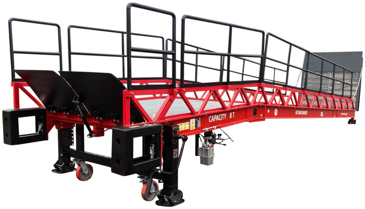 Loading Ramp with with hydraulic folding bridge - AZ RAMP - STAR-OTC- 8T. 8 ton capacity - רמפת העמסה: תמונה 1 Loading Ramp with with hydraulic folding bridge - AZ RAMP - STAR-OTC- 8T. 8 ton capacity - רמפת העמסה: תמונה 1