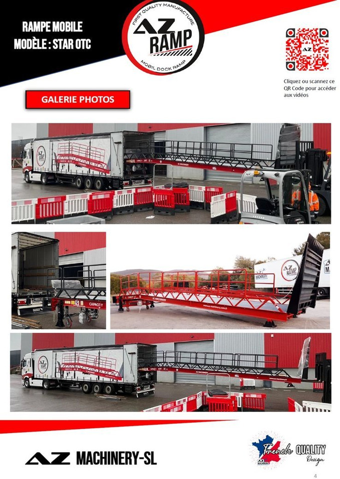 Loading Ramp with with hydraulic folding bridge - AZ RAMP - STAR-OTC- 8T. 8 ton capacity - רמפת העמסה: תמונה 5 Loading Ramp with with hydraulic folding bridge - AZ RAMP - STAR-OTC- 8T. 8 ton capacity - רמפת העמסה: תמונה 5