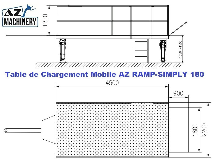Mobil Loading Table AZ RAMP-SIMPLY 180 -10 T Capacity - רמפת העמסה: תמונה 5 Mobil Loading Table AZ RAMP-SIMPLY 180 -10 T Capacity - רמפת העמסה: תמונה 5