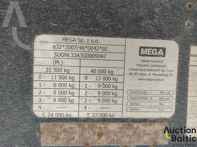 סמיטריילר עם וילונות צד Mega: תמונה 20
