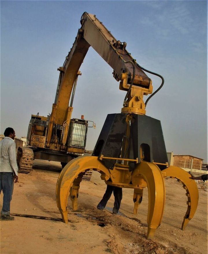 חָדָשׁ מכונת אחיזה עבור מחפר AME Hydraulic Rock Grab: תמונה 6