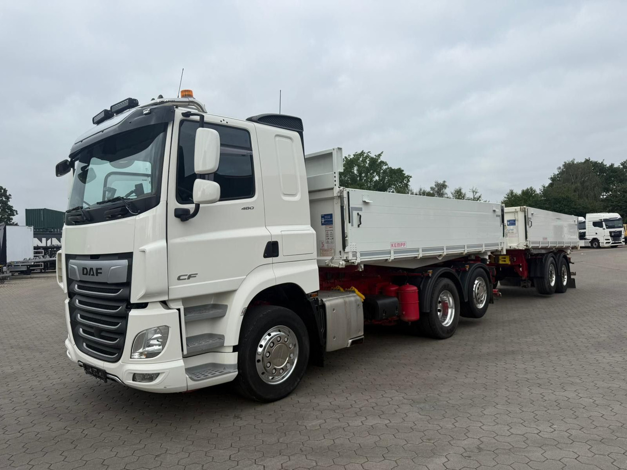 DAF CF 480 FAN 6x2 Dreiseitenkipper Inkl. Anhänger - מזהיר: תמונה 2 DAF CF 480 FAN 6x2 Dreiseitenkipper Inkl. Anhänger - מזהיר: תמונה 2