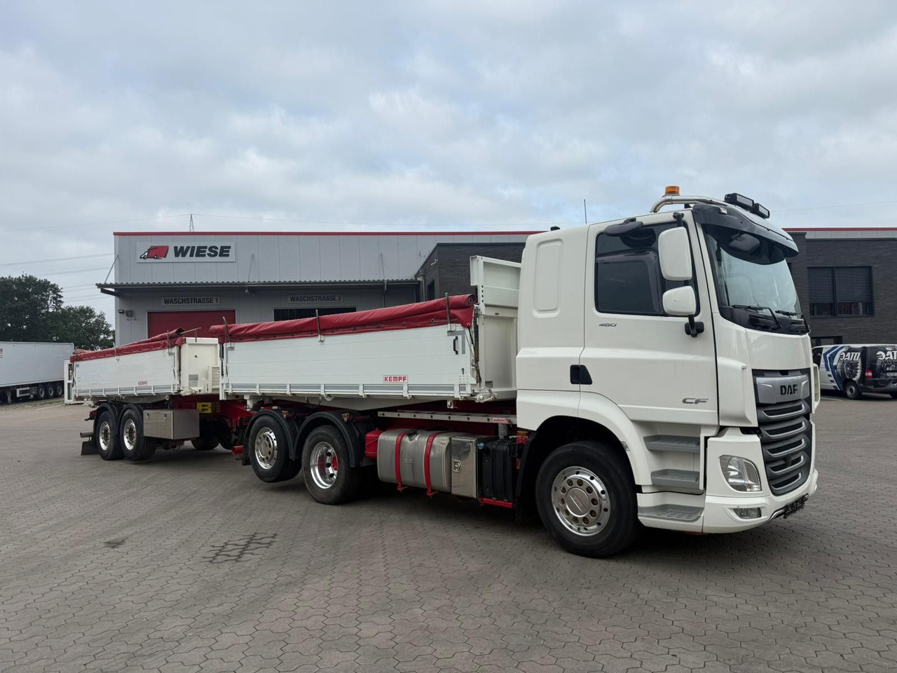 DAF CF 480 FAN 6x2 Dreiseitenkipper Inkl. Anhänger - מזהיר: תמונה 1 DAF CF 480 FAN 6x2 Dreiseitenkipper Inkl. Anhänger - מזהיר: תמונה 1