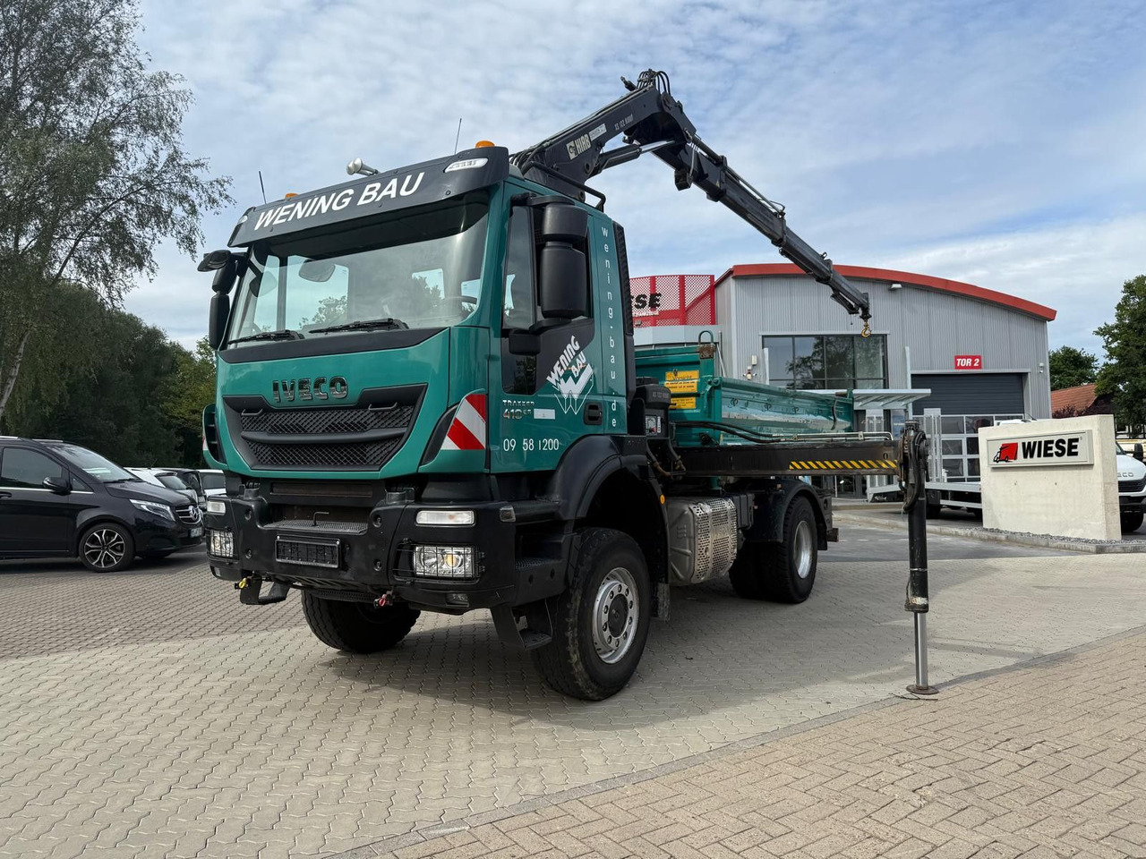 מזהיר, משאית מנוף Iveco AD190 T/W Trakker 410 4x4 Allrad Kran KipperHIAB: תמונה 8