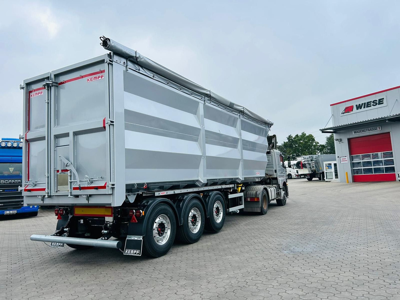 Kempf SKM 36/3 SHL-Light 3-Achs Stahl Kipper 51m³ - סמיטריילר עם מזהיר: תמונה 3 Kempf SKM 36/3 SHL-Light 3-Achs Stahl Kipper 51m³ - סמיטריילר עם מזהיר: תמונה 3