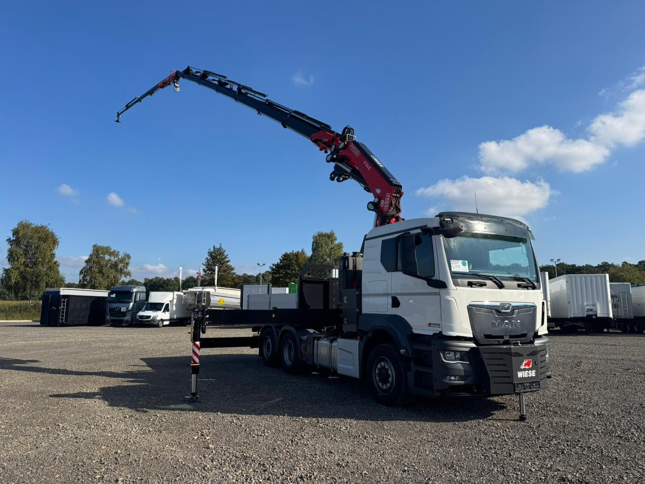 MAN 26.470 6x4-4 Hydrodrive Fassi Kran F545 Jib - משאית צד נופל/ שטוחה, משאית מנוף: תמונה 3 MAN 26.470 6x4-4 Hydrodrive Fassi Kran F545 Jib - משאית צד נופל/ שטוחה, משאית מנוף: תמונה 3