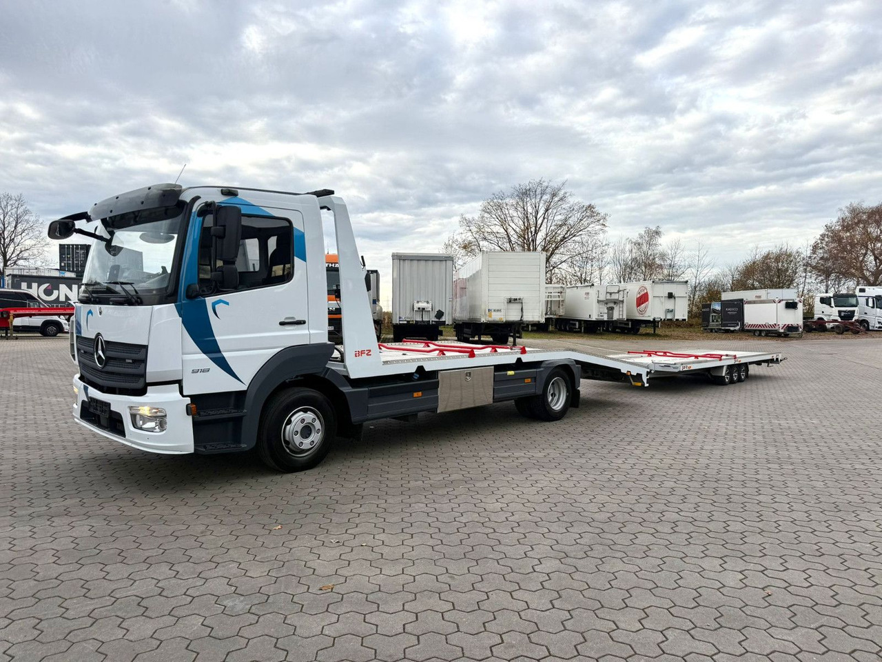 Mercedes-Benz Atego 918L Autotransporter mit BFZ Anhänger - משאית הובלה אוטומטית: תמונה 4 Mercedes-Benz Atego 918L Autotransporter mit BFZ Anhänger - משאית הובלה אוטומטית: תמונה 4