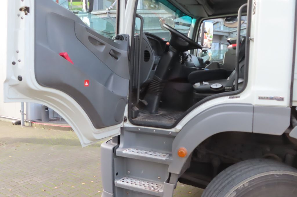 משאית צד נופל/ שטוחה, משאית מנוף Mercedes-Benz Axor  1833 L - Glastransporter Kran Palfinger: תמונה 8