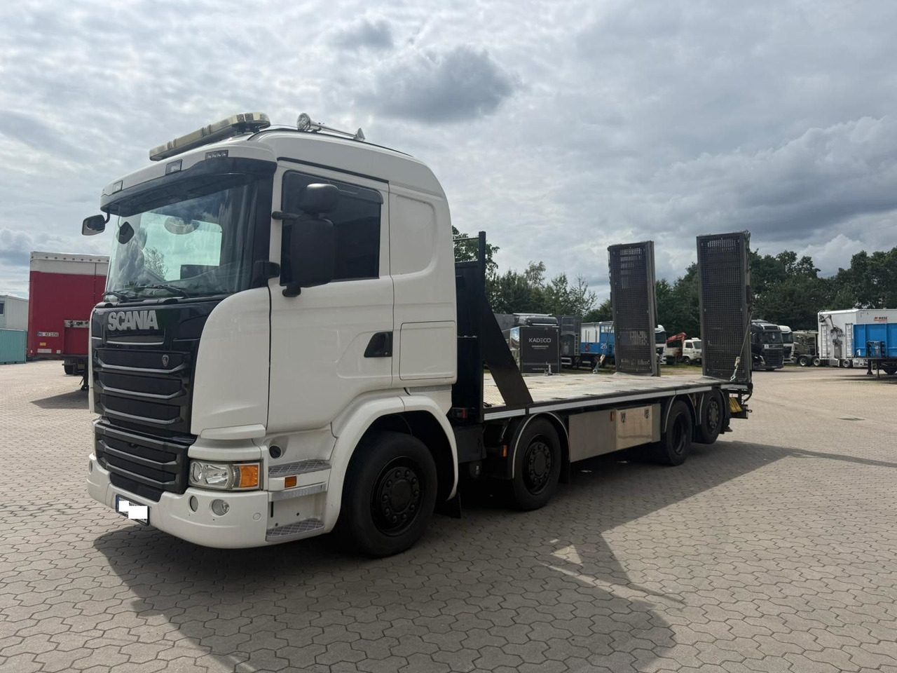 Scania G450 Baumaschinentransporter mit Rampen - משאית גרירה: תמונה 2 Scania G450 Baumaschinentransporter mit Rampen - משאית גרירה: תמונה 2