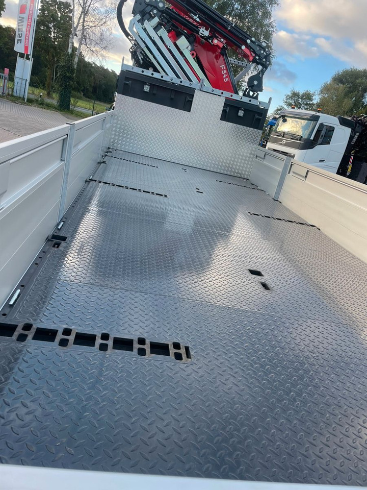 משאית צד נופל/ שטוחה, משאית מנוף Volvo FMX 500  FASSI Ladekran F545 JIB & Winde Sofort: תמונה 13